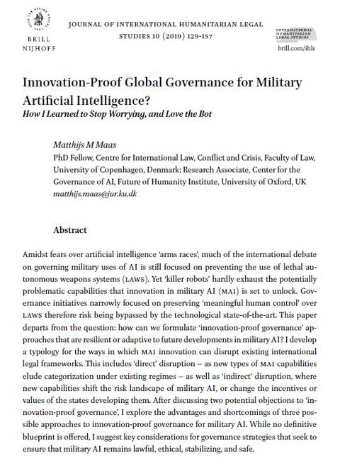 Illustration for Innovation-Proof Governance for Military AI?