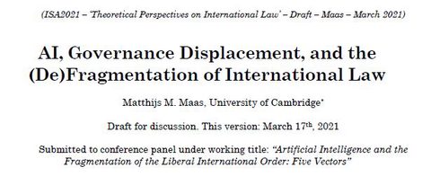 Illustration for AI, Governance Displacement, and the (De)Fragmentation of International Law